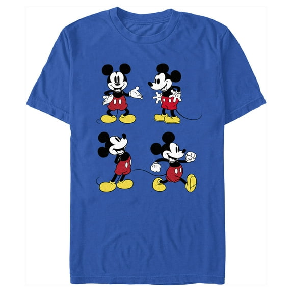 Men's Mickey & Friends Four Retro Mice Graphic Tee Royal Blue Small