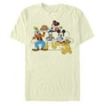thumbnail image 1 of Men's Mickey & Friends Friendsgiving Celebration Graphic Tee Beige Small, 1 of 4