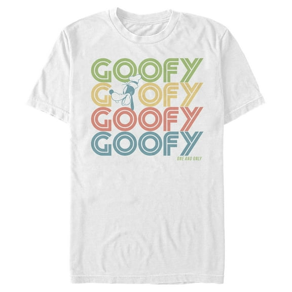 Men's Mickey & Friends Goofy Name Stack  Graphic T-Shirt