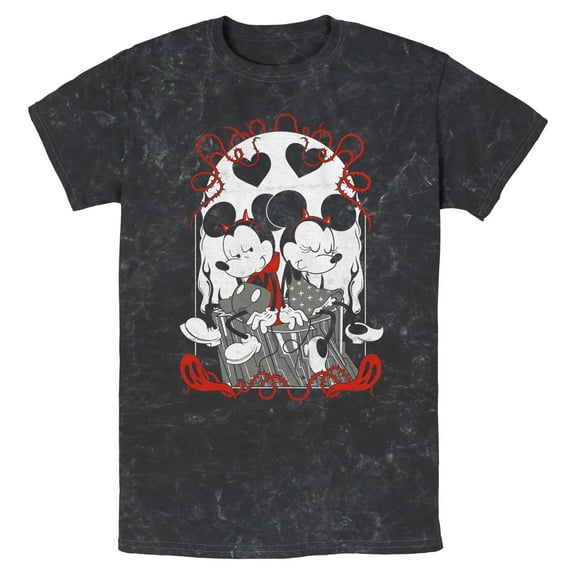 Men's Mickey & Friends Gothic Love  Graphic T-Shirt