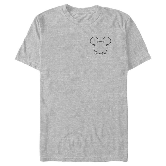 Men's Mickey & Friends Grandpa Small Logo  Graphic T-Shirt