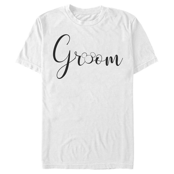 Men's Mickey & Friends Groom Silhouette Graphic Tee White X Large
