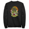 thumbnail image 1 of Men's Mickey & Friends Halloween Haunted House Crew Sweatshirt Black Small, 1 of 4