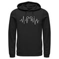 thumbnail image 1 of Men's Mickey & Friends Heartbeat Mickey Mouse Logo Pull Over Hoodie, 1 of 4