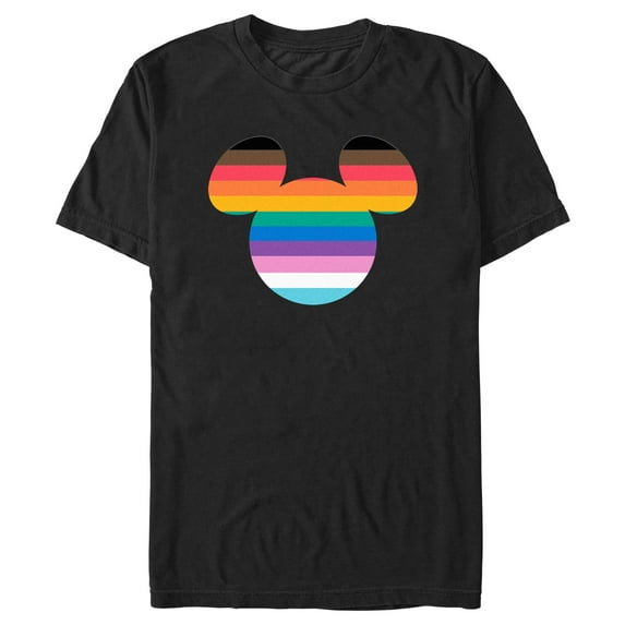 Men's Mickey & Friends LGBTQIA+ Pride Flag Logo Graphic T-Shirt
