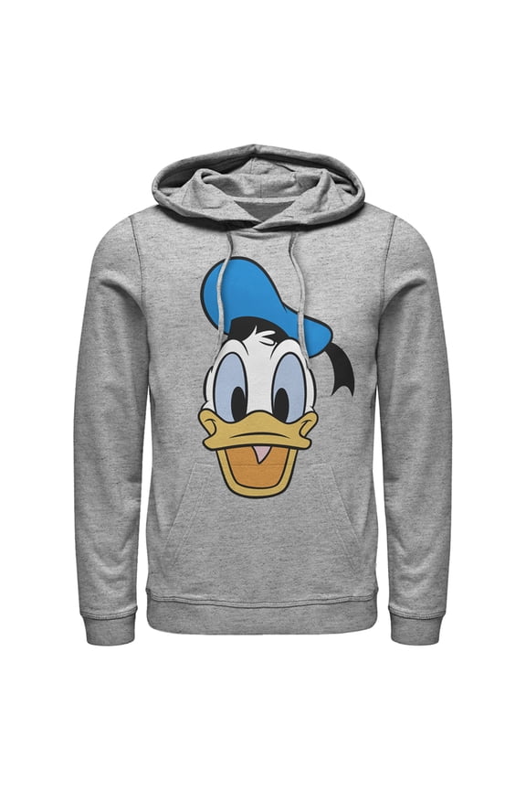 Men's Mickey & Friends Large Donald Duck  Pull Over Hoodie