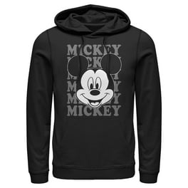 Men s Mickey Friends Classic Circle Pull Over Hoodie Black 2X Large Walmart