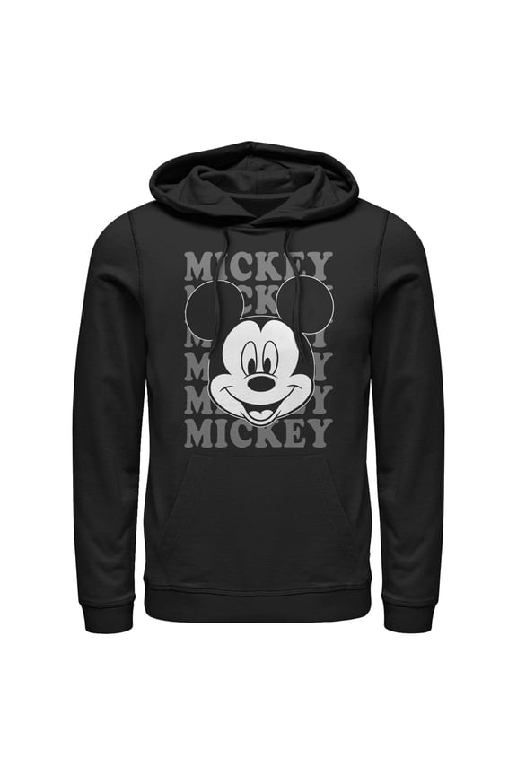 Men's Mickey & Friends Large Name Pull Over Hoodie