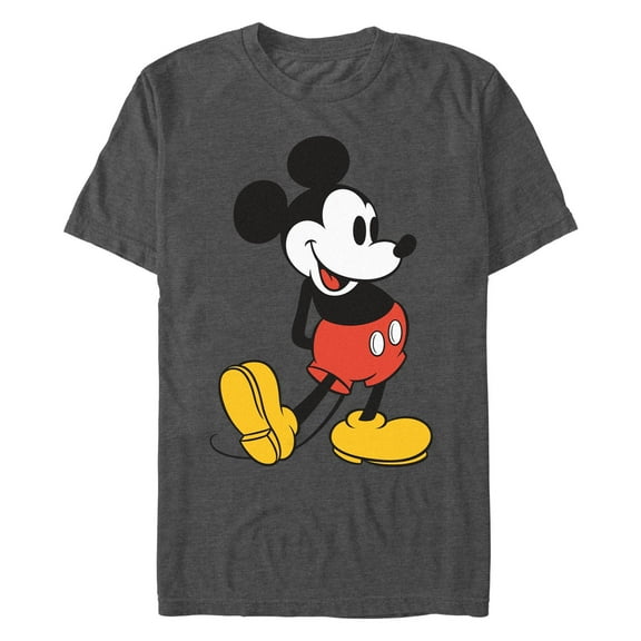Men's Mickey & Friends Large Pose Graphic Tee Charcoal Heather 2X Large