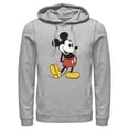 thumbnail image 1 of Men's Mickey & Friends Large Pose Pull Over Hoodie Athletic Heather 2X Large, 1 of 4