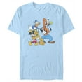 thumbnail image 1 of Men's Mickey & Friends Laughing Crew Graphic Tee Light Blue Small, 1 of 4