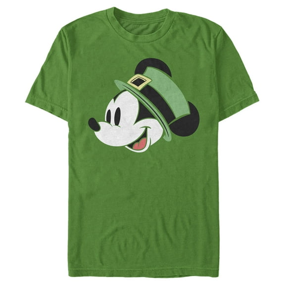 Men's Mickey & Friends Luck of the Irish  Graphic Tee Kelly Green 3X Large