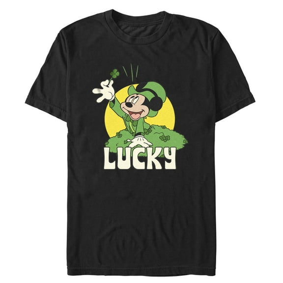 Men's Mickey & Friends Lucky Clover Graphic T-Shirt