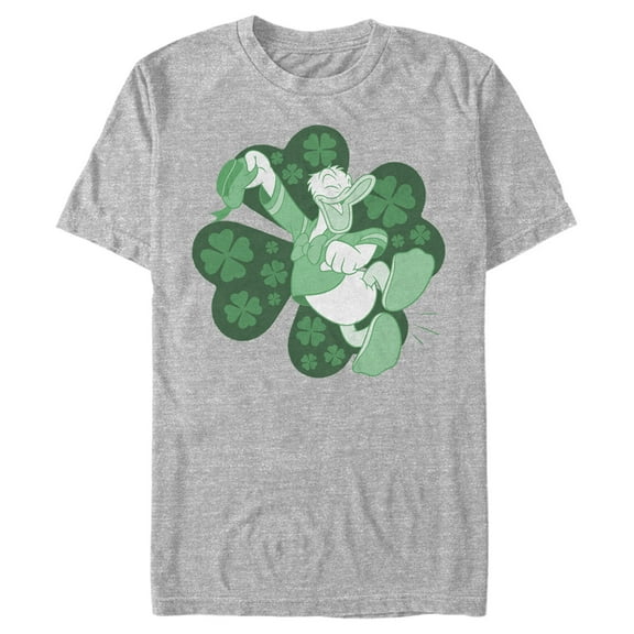 Men's Mickey & Friends Lucky Donald Duck  Graphic Tee Athletic Heather Small
