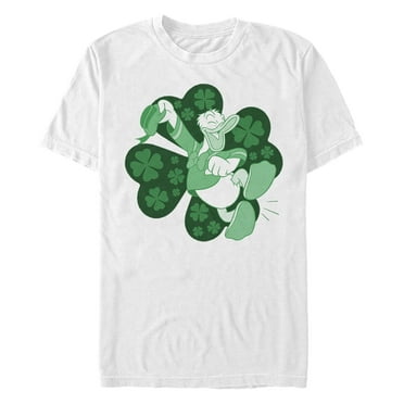 Men's Mickey & Friends Lucky Duck Shamrock  Graphic T-Shirt
