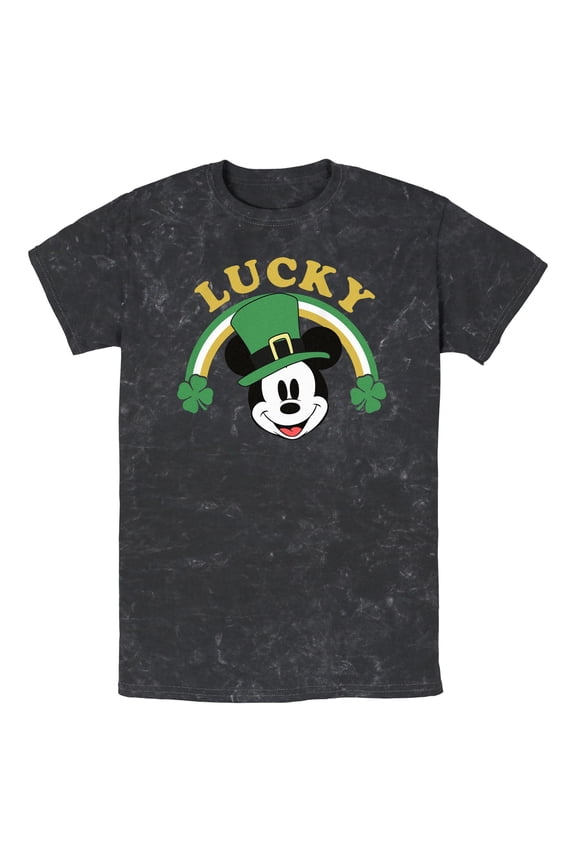 Men's Mickey & Friends Lucky Rainbow  Graphic T-Shirt