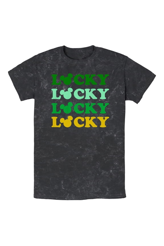 Men's Mickey & Friends Lucky Stack Graphic T-Shirt