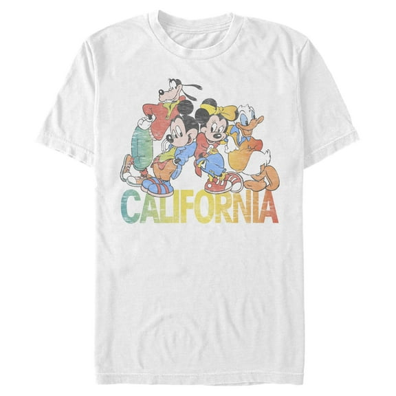 Men's Mickey & Friends Mickey Mouse California Group  Graphic T-Shirt