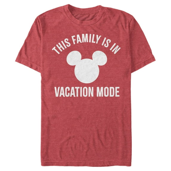 Men's Mickey & Friends Mickey Mouse Family in Vacation Mode Graphic Tee