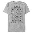 thumbnail image 1 of Men's Mickey & Friends Mickey Mouse Kung-Fu Scroll Guide Graphic Tee Athletic Heather X Large, 1 of 4