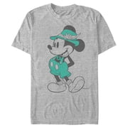 Mens Mickey & Friends Mickey Mouse Oktoberfest Lederhosen Graphic Tee Athletic Heather 2X Large