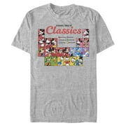 Mens Mickey & Friends Mickey Mouse Periodic Table of Friends Graphic Tee Athletic Heather Medium