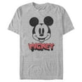 thumbnail image 1 of Men's Mickey & Friends Mickey Mouse Retro Headshot  Graphic Tee Athletic Heather Small, 1 of 5