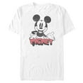 thumbnail image 1 of Men's Mickey & Friends Mickey Mouse Retro Logo Graphic Tee White 3X Large, 1 of 4