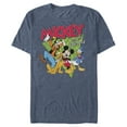 thumbnail image 1 of Men's Mickey & Friends Mickey Mouse and '90s Vibe Graphic Tee Navy Blue Heather 3X Large, 1 of 3