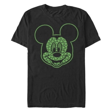 Men's Mickey & Friends Mickey and Friends Shamrock Big Face  Graphic T-Shirt