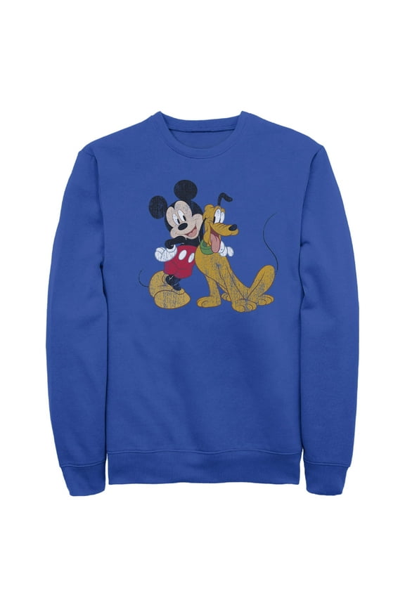 Men's Mickey & Friends Mickey and Pluto Sweatshirt