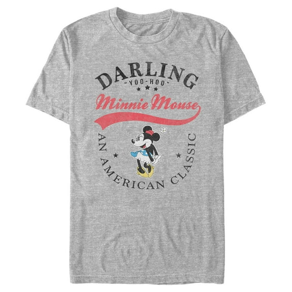 Men's Mickey & Friends Minnie Mouse Darling Yoo Hoo Graphic Tee Athletic Heather Medium