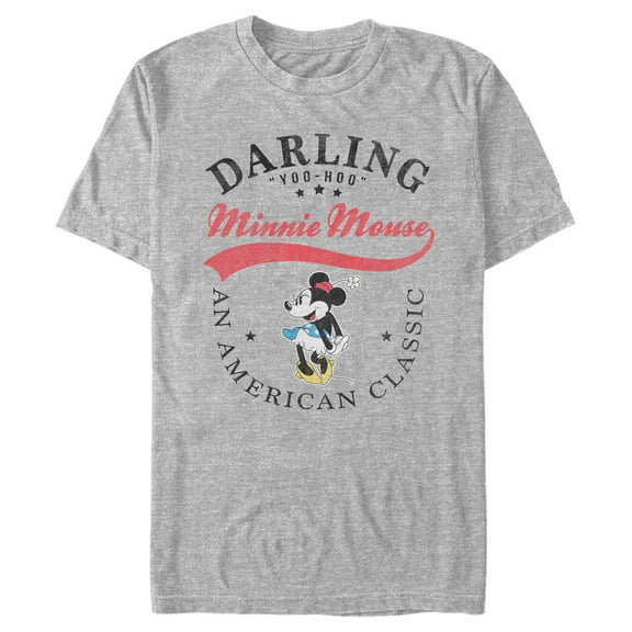Men's Mickey & Friends Minnie Mouse Darling Yoo Hoo  Graphic Tee Athletic Heather X Large