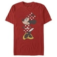thumbnail image 1 of Men's Mickey & Friends Minnie Mouse Portrait Distressed Graphic Tee Red 2X Large, 1 of 5