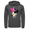 thumbnail image 1 of Men's Mickey & Friends Minnie Mouse Portrait Pull Over Hoodie Charcoal Heather Large, 1 of 4