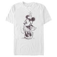 thumbnail image 1 of Men's Mickey & Friends Minnie Mouse Vintage Sketch  Graphic Tee White Large, 1 of 4