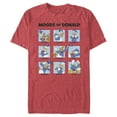 thumbnail image 1 of Men's Mickey & Friends Moods of Donald Duck  Graphic Tee Red Heather Large, 1 of 5