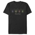 thumbnail image 1 of Men's Mickey & Friends Neon Outline Graphic Tee Black Small, 1 of 5