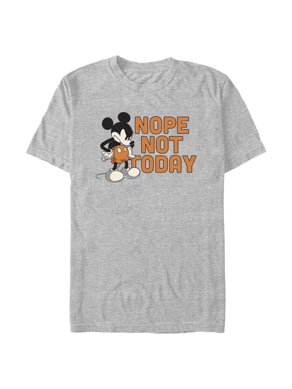 Men's Mickey & Friends Nope Not Today Graphic Tee Athletic Heather 2X Large