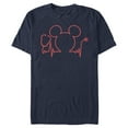 thumbnail image 1 of Men's Mickey & Friends Nurse Heartbeat Graphic Tee Navy Blue Large, 1 of 5