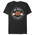 thumbnail image 1 of Men's Mickey & Friends Oh Boy 40 Let's Party Graphic Tee Black X Large, 1 of 5