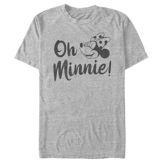 Men's Mickey & Friends Oh Minnie Graphic Tee Athletic Heather Large