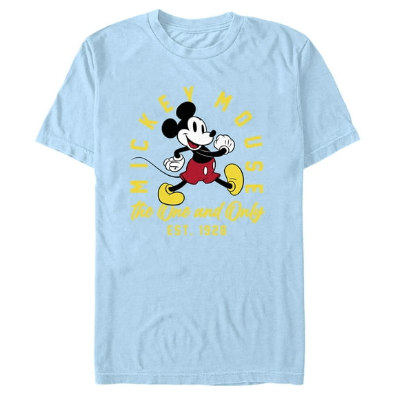 Men's Mickey & Friends One and Only 1928 Graphic Tee Light Blue 2X Large
