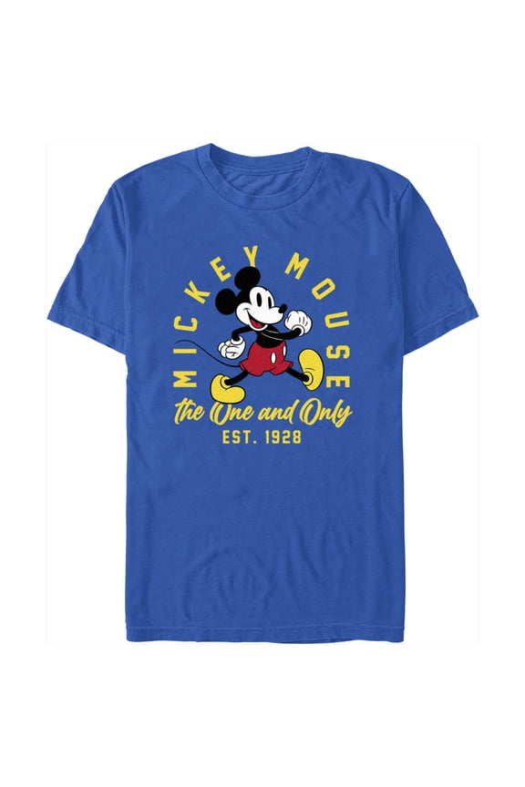 Men's Mickey & Friends One and Only 1928  Graphic Tee Royal Blue Large