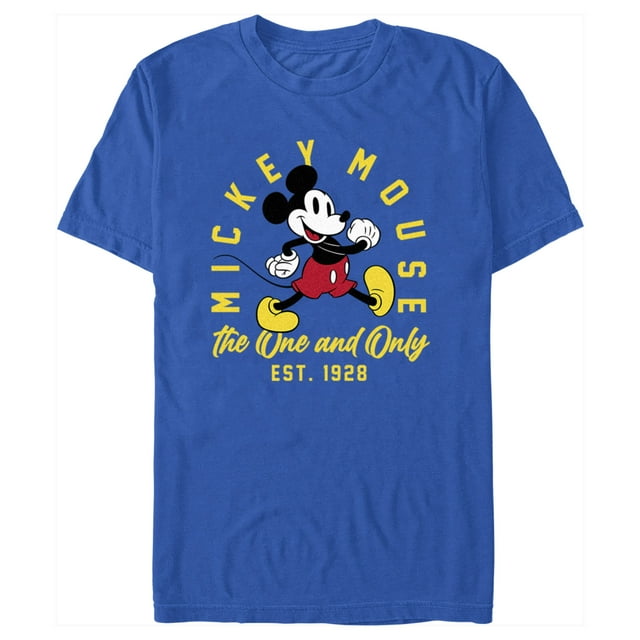 Men's Mickey & Friends One and Only 1928  Graphic Tee Royal Blue X Large