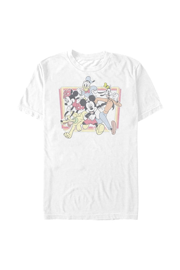 Men's Mickey & Friends Out of the Box Graphic Tee White Medium