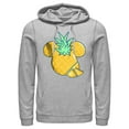 thumbnail image 1 of Men's Mickey & Friends Pineapple Logo Pull Over Hoodie Athletic Heather Large, 1 of 4