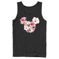 thumbnail image 1 of Men's Mickey & Friends Pink Floral Mickey Mouse Logo Tank Top Black 2X Large, 1 of 5