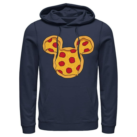 Men's Mickey & Friends Pizza Logo  Pull Over Hoodie