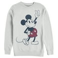 thumbnail image 1 of Men's Mickey & Friends Plaid Pants Retro  Sweatshirt White Small, 1 of 4